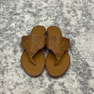 Tory Burch Brown Leather Sandals